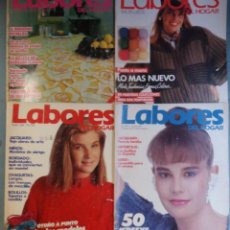 Coleccionismo de Revistas y Periódicos: 4 REVISTAS LABORES DEL HOGAR. BORDADOS,BOLILLOS,PUNTO,PATRONES. DESDE MAR.1984 HASTA OCTUBRE 1987