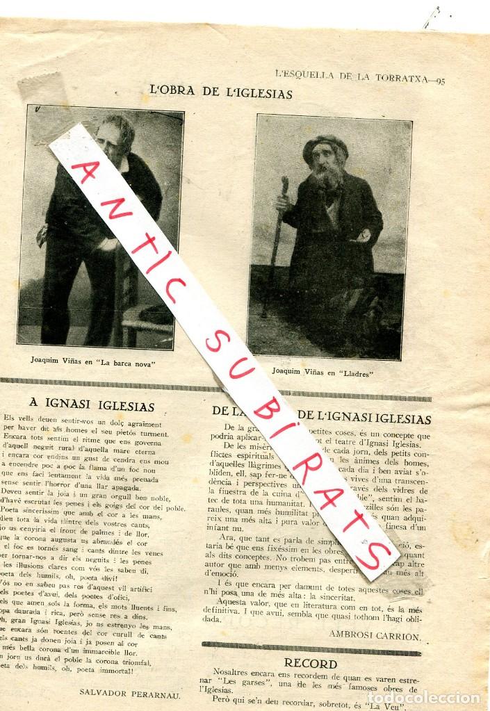 Sammeln von Zeitschriften und Zeitungen: REVISTA A&Ntilde;O 1927 TEATRO ACTOR JOAQUIM VI&Ntilde;AS MARIA MORERA JAUME BORRAS JOAQUIM MONTERO SIRVENT