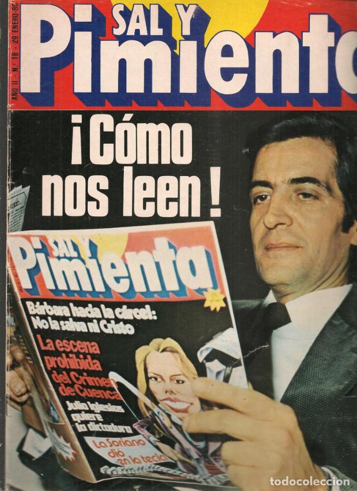 Coleccionismo de revistas y peri&oacute;dicos: SAL Y PIMIENTA. N&ordm; 18. PEPE RUBIO / CAMILO SESTO / NURIA ESPERT. 29 ENERO 1980.(B35.1)