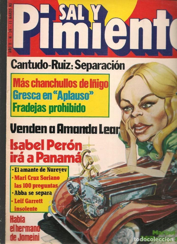 Coleccionismo de Revistas y Peri&oacute;dicos: SAL Y PIMIENTA. N&ordm; 24. MARI CRUZ SORIANO / LEIF GARRETT / ABBA / 11 MARZO 1980.(B35.1)