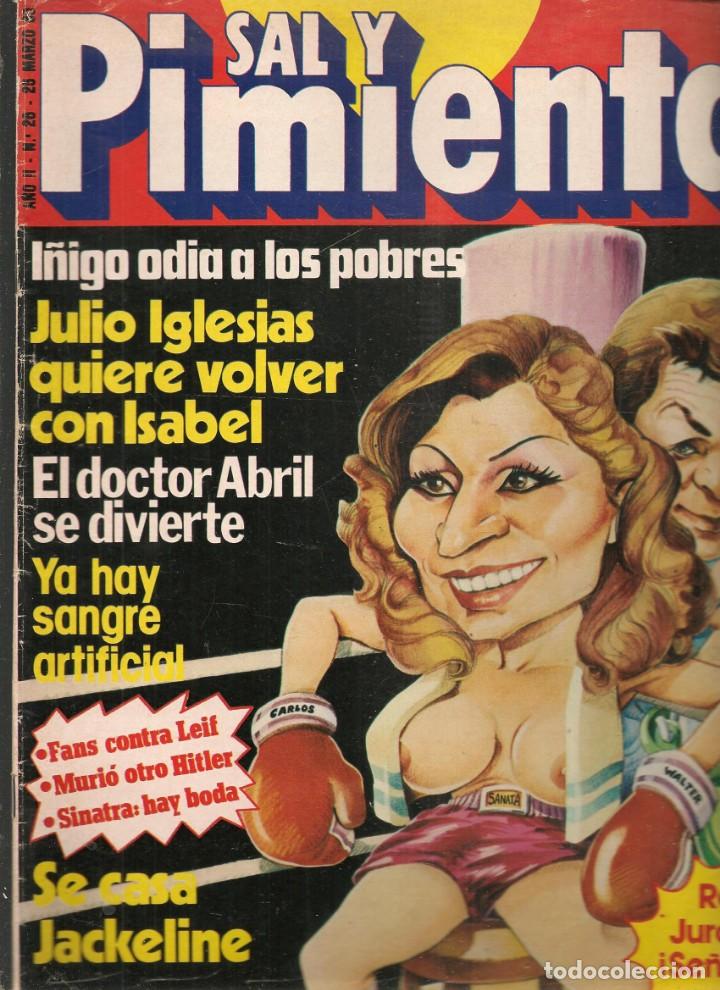 Coleccionismo de Revistas y Peri&oacute;dicos: SAL Y PIMIENTA. N&ordm; 26. ROCIO JURADO / JULIO IGLESIAS / FLORINDA CHICO /JOS&Eacute; VELEZ. MARZO 1980(B35.1)