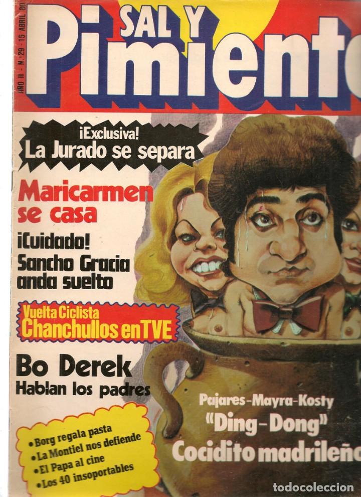Coleccionismo de Revistas y Peri&oacute;dicos: SAL Y PIMIENTA. N&ordm; 29. RAIM&Oacute;N / ROCIO JURADO / SARA MONTIEL. 15 ABRIL 1980.(B35.1)