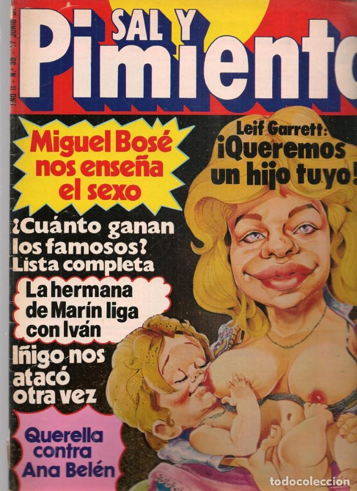 Coleccionismo de Revistas y Peri&oacute;dicos: SAL Y PIMIENTA. N&ordm; 38. LEIF GARRETT / ANA BEL&Eacute;N / MIGUEL BOS&Eacute;. 17 JUNIO 1980(B35.1)