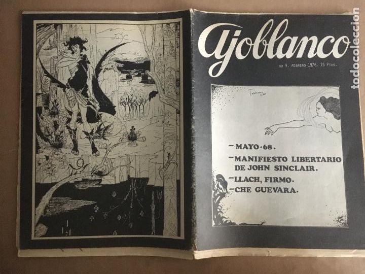 Sammeln von Zeitschriften und Zeitungen: revista ajoblanco n&ordm; 9 febrero 1976 mayo del 68 lluis llach che guevara