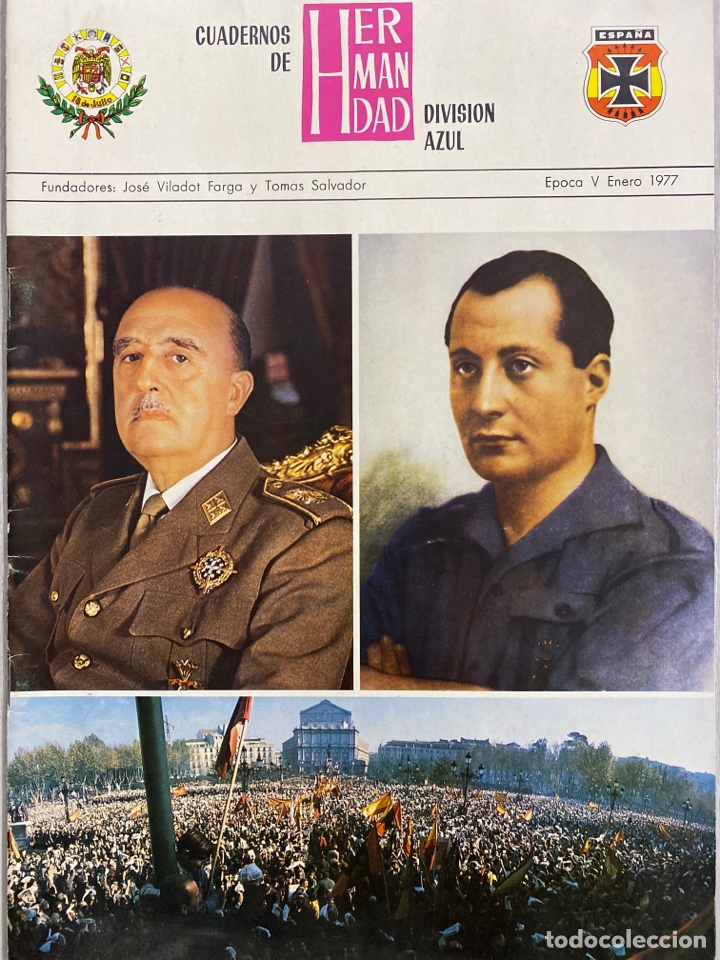 Coleccionismo de Revistas y Peri&oacute;dicos: CUADERNOS DE HERMANDAD DIVISI&Oacute;N AZUL. 1977 /