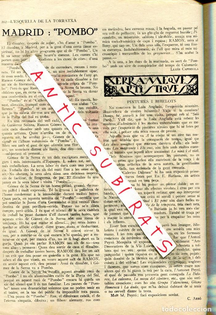 Collection Magazines and Newspapers: REVISTA A&Ntilde;O 1927 ILUSTRADORA LOLA ANGLADA BARIANA DE MANRESA ANTONIO PEYRO MEZQUITA