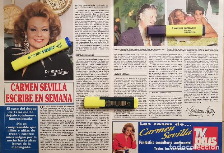 Coleccionismo de Revistas y Peri&oacute;dicos: Reportaje Carmen Sevilla 14.04.1993