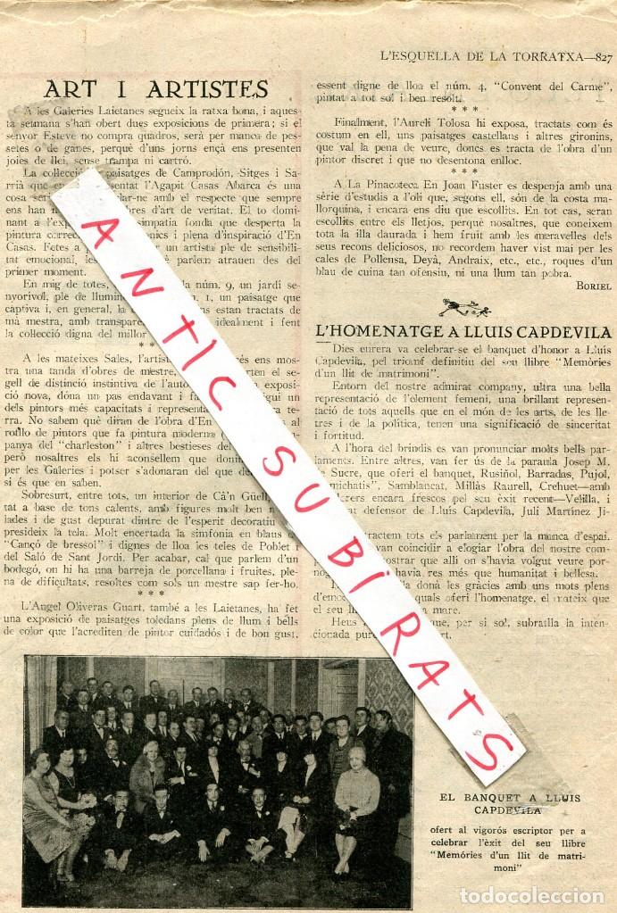 Coleccionismo de revistas y peri&oacute;dicos: REVISTA A&Ntilde;O 1927 LLUIS CAPDEVILA AGAPITO CASAS ABARCA MARTIN GARCES ANGEL OLIVERAS GUART JOAN FUSTER