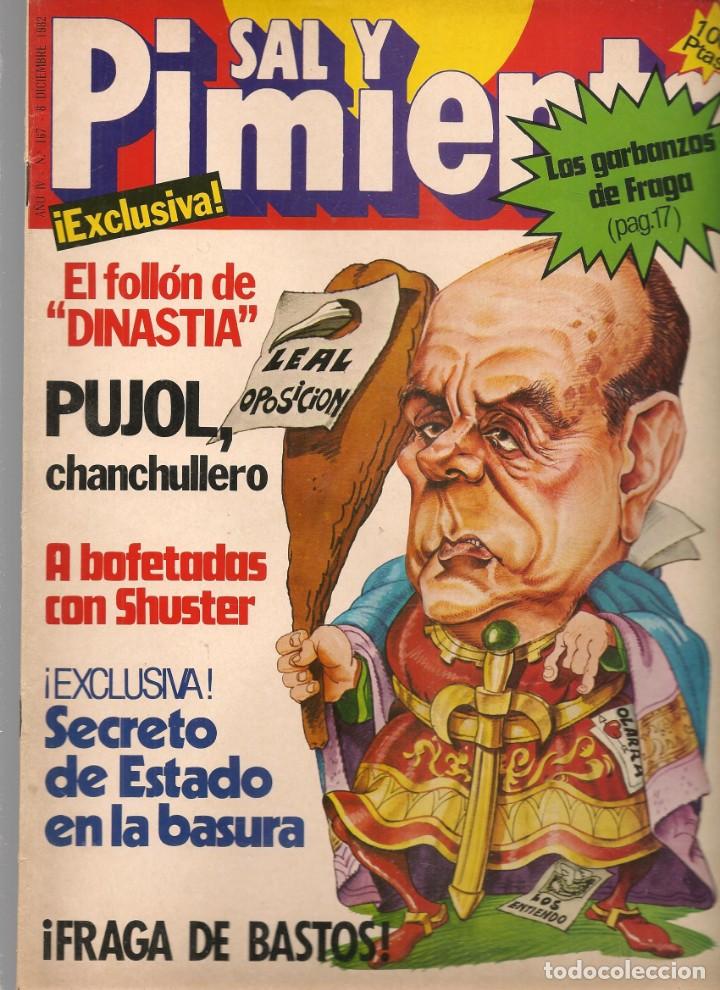 Coleccionismo de Revistas y Peri&oacute;dicos: SAL Y PIMIENTA. N&ordm; 167. OVIDI MONTLLOR / ALAIN DELON / PLACIDO DOMINGO / GINA LOLLOBRIGIDA. (B35.1)