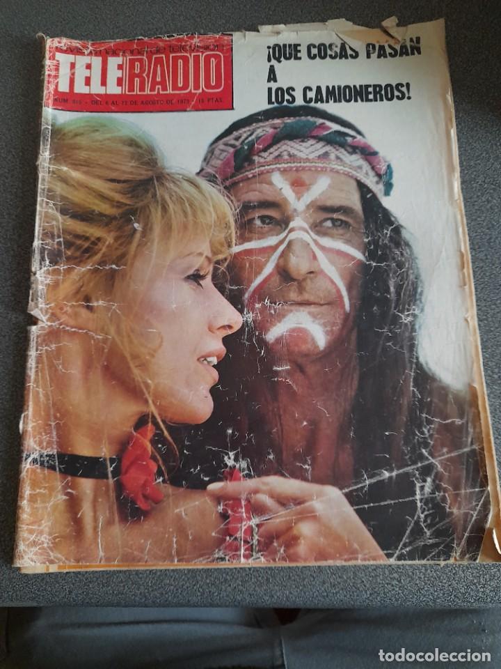 Coleccionismo de Revistas y Peri&oacute;dicos: Revista tele radio 815 a&ntilde;o 1973 camioneros Los chiripitiflautos carmen sainz de la maza los payasos