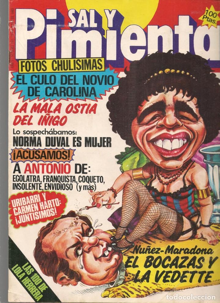 Coleccionismo de Revistas y Peri&oacute;dicos: SAL Y PIMIENTA. N&ordm; 194. LOLA HERRERA / NU&Ntilde;EZ -MARADONA / ANTONIO,EL BAILAR&Iacute;N. 15/6/83(B35.1)
