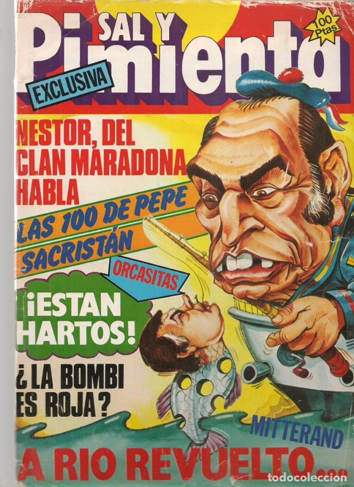 Collezionismo di Riviste e Giornali: SAL Y PIMIENTA. N&ordm; 236. JOS&Eacute; SACRISTAN / LA BOMBI ES ROJA/ .84.(B35.1)