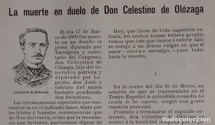 Coleccionismo de Revistas y Peri&oacute;dicos: CELESTINO OLOZAGA-TARRAGONA-MARQUES CABRI&Ntilde;ANA-LA IBERIA-PEDRO AGUERA-JACINTO ANGLADA-ENRIQUE MALDONA