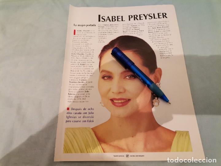Coleccionismo de Revistas y Peri&oacute;dicos: ISABEL PREYSLER RECORTE REVISTA 1992