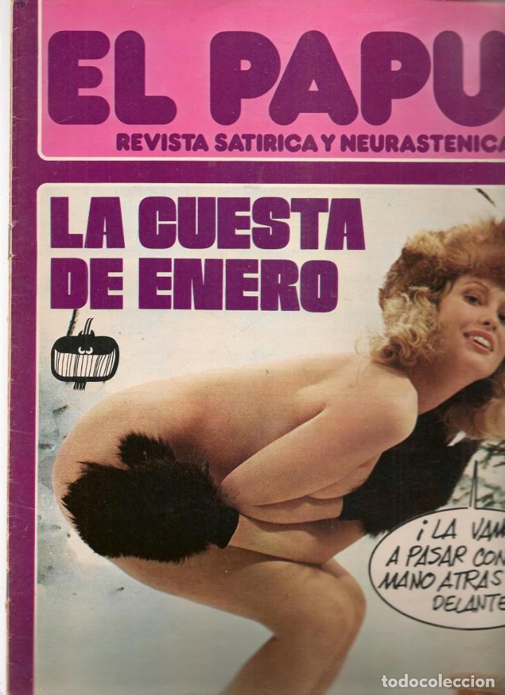 Coleccionismo de Revistas y Peri&oacute;dicos: EL PAPUS. REVISTA SAT&Iacute;RICA Y NEURASTENICA. N&ordm; 103. LA CUESTA DE ENERO. 17 ENERO 1976. (B35.2)