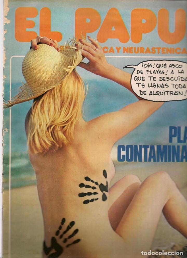 Coleccionismo de Revistas y Peri&oacute;dicos: EL PAPUS. REVISTA SAT&Iacute;RICA Y NEURASTENICA. N&ordm; 120. PLAYAS CONTAMINADAS. 4 SEPBRE. 1976.(B35.2)