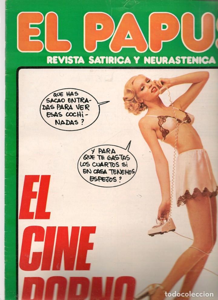 Coleccionismo de Revistas y Peri&oacute;dicos: EL PAPUS. REVISTA SAT&Iacute;RICA Y NEURASTENICA. N&ordm; 180. ELCINE PORNO. 29 OCTUBRE 1977.(B35.2)