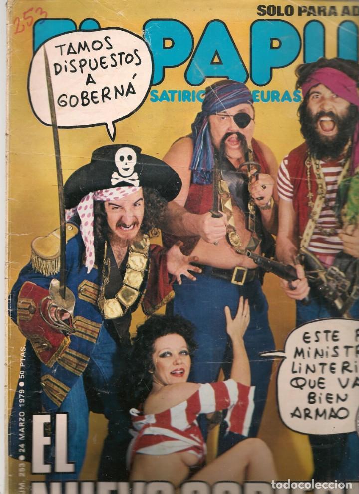 Coleccionismo de Revistas y Peri&oacute;dicos: EL PAPUS. REVISTA SAT&Iacute;RICA Y NEURASTENICA. N&ordm; 253. ELNUEVO GOBIERNO. 24 MARZO 1979(B35.2)