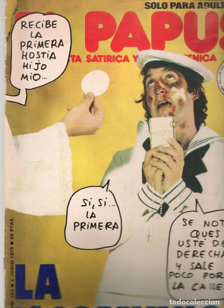 Coleccionismo de Revistas y Peri&oacute;dicos: EL PAPUS. REVISTA SAT&Iacute;RICA Y NEURASTENICA. N&ordm; 263. LA 1&ordf; COMUNI&Oacute;N. 2 JUNIO 1979. (B35.2)