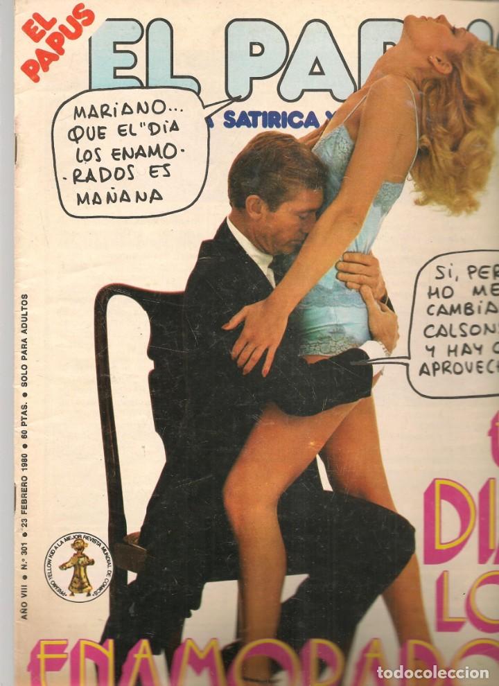 Coleccionismo de Revistas y Peri&oacute;dicos: EL PAPUS. REVISTA SAT&Iacute;RICA Y NEURASTENICA. N&ordm; 301. EL D&Iacute;A DE LOS ENAMORADOS. 23 FEBRERO 1980.(B35.2)