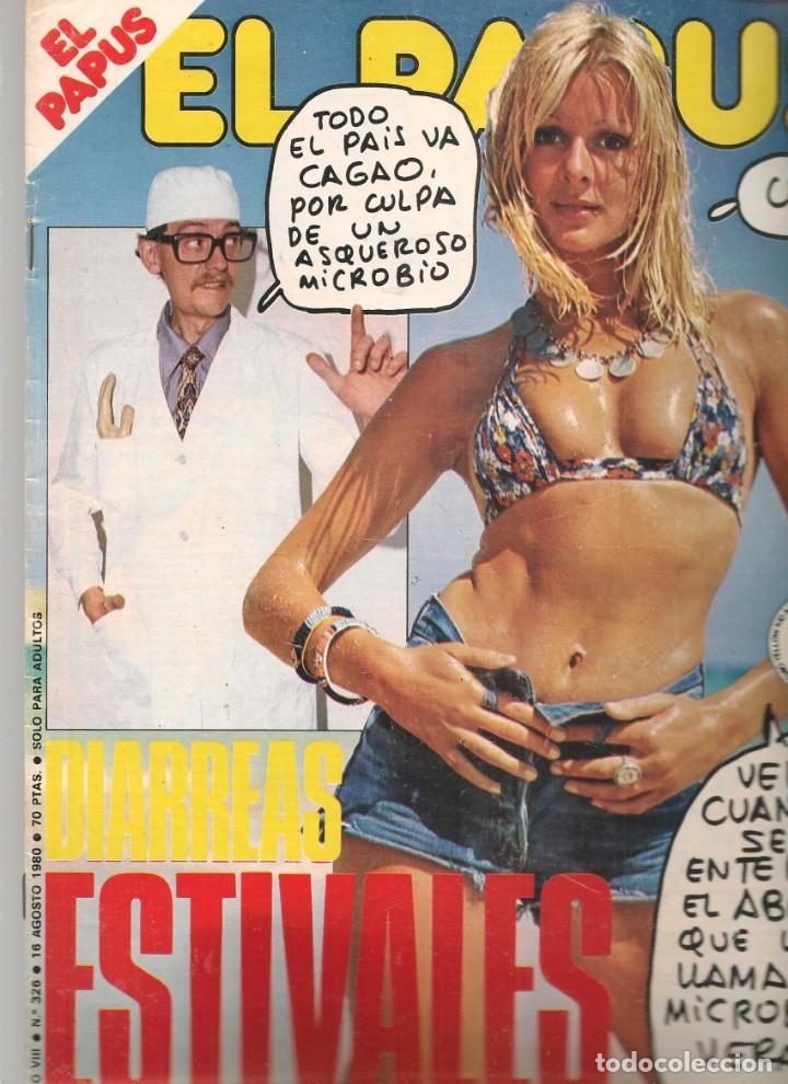Coleccionismo de Revistas y Peri&oacute;dicos: EL PAPUS. REVISTA SAT&Iacute;RICA Y NEURASTENICA. N&ordm; 326. DIARREAS ESTIVALES. 18 AGOSTO 1980.(B35.2)