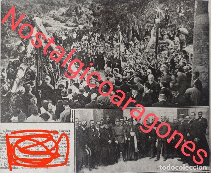 Collectionnisme de Revues et Journaux: Montserrat primera piedra nueva iglesia S Miguel Arc&aacute;ngel foto revista, 1917