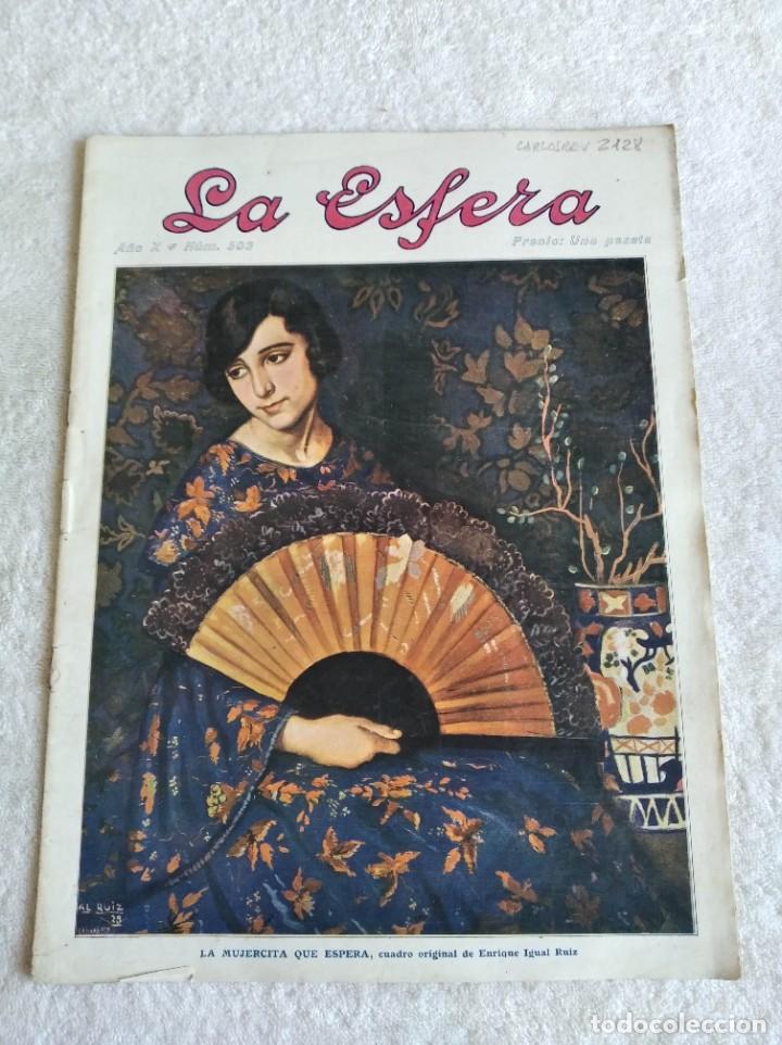 Collection Magazines and Newspapers: LA ESFERA. N&ordm; 503. A&Ntilde;O 1923. TEIXEIRA G&Oacute;MEZ. TOLEDO. SIM&Oacute;N G&Oacute;MEZ, PINTOR. IM&Aacute;GENES ILUMINADAS. MUJER