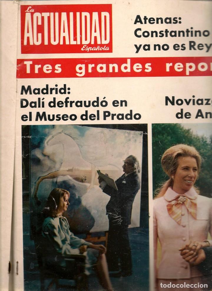 Coleccionismo de revistas y peri&oacute;dicos: LA ACTUALIDAD ESPA&Ntilde;OLA. N&ordm; 1118. LA CAPTURA DE &uml;EL LUTE&uml; / DAL&Iacute; /7 JUNIO 1973. (B35.2)