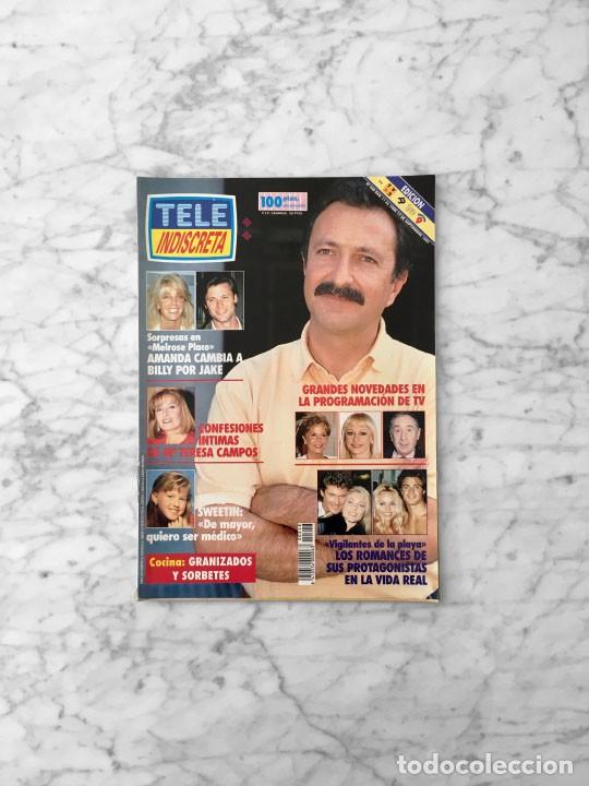 Coleccionismo de Revistas y Peri&oacute;dicos: TELE INDISCRETA - 1993 MARIA REY, LOS VIGILANTES DE LA PLAYA, MELROSE PLACE, STAR TREK, OSVALDO RIOS