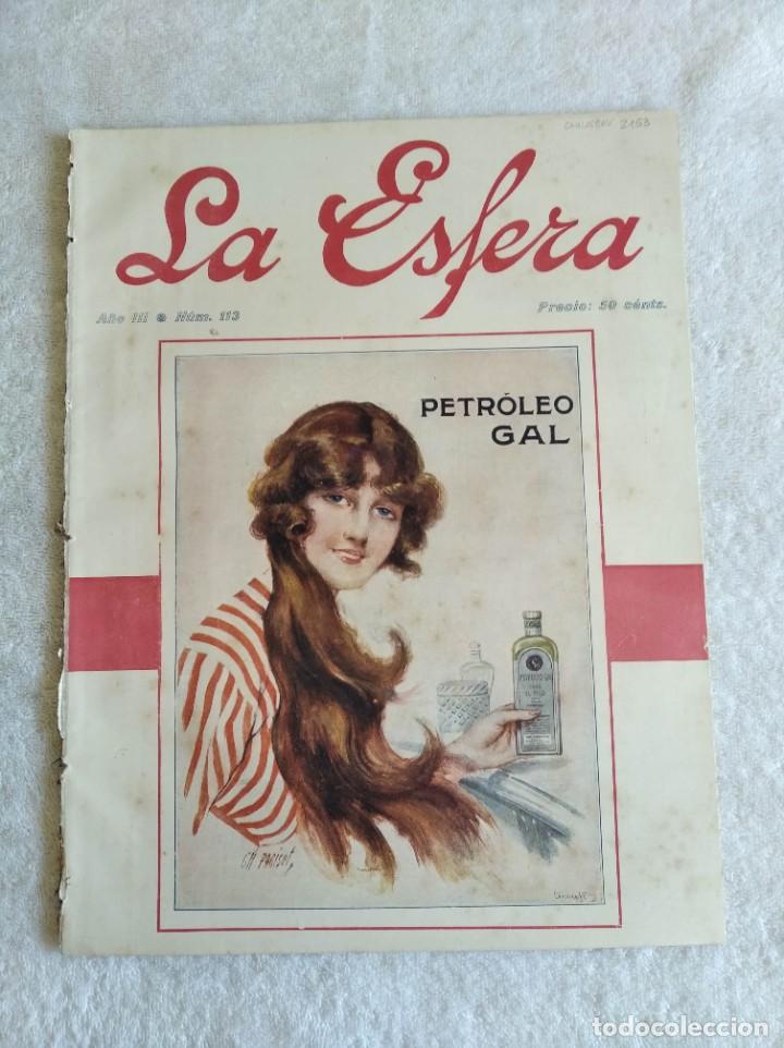 Coleccionismo de revistas y peri&oacute;dicos: LA ESFERA. N&ordm; 113. A&Ntilde;O 1916. LAS V&Iacute;RGENES DEL TIZIANO. JOS&Eacute; TALLAV&Iacute;. LA SANTA RUSIA. CASTILLOS EN ES