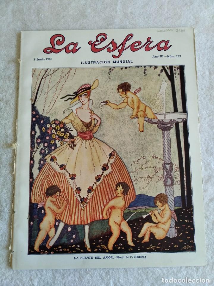 Collectionnisme de Revues et Journaux: LA ESFERA. N&ordm; 127. A&Ntilde;O 1916. LAS DANZAS RUSAS. NATALIO RIVAS. EL ARCHIDUQUE LUIS SALVADOR.