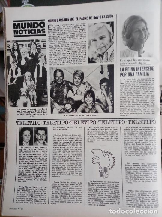 Collectionnisme de Revues et Journaux: JACK CASSIDY DAVID SHIRLEY JONES SUSAN DAY LA PRINCESA FAWZIA