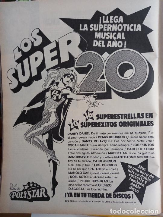 Coleccionismo de Revistas y Peri&oacute;dicos: ANUNCIO LOS SUPER 20 DE POLYSTAR DEMIS ROUSSOS LOS CHICHOS LOS PUNTOS