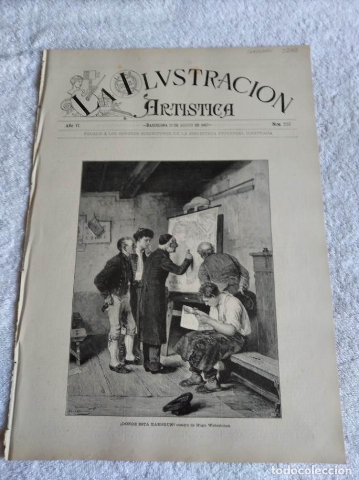 Collection Magazines and Newspapers: LA ILUSTRACI&Oacute;N ART&Iacute;STICA. A&Ntilde;O 1887. N&ordm; 296. LA ROMER&Iacute;A. SALVADOR VINIEGRA. CUADRO DE QUEROL. LOS HOM