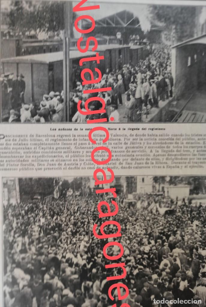Coleccionismo de revistas y peri&oacute;dicos: Valencia llegada Regimiento Mallorca fotograf&iacute;a revista a&ntilde;o 190X