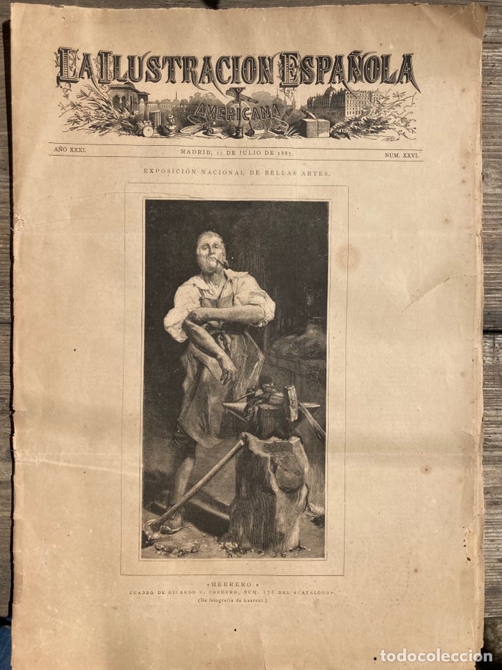 Coleccionismo de Revistas y Peri&oacute;dicos: Ilustracion 1887. Guev&eacute;jar. Granada. Bellas Artes. Venecia. Filipinas. Jose Espi