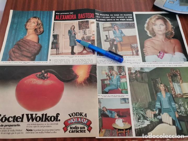 Coleccionismo de revistas y peri&oacute;dicos: ALEXANDRA BASTEDO REVERSO ANUNCIOS CAVA CODORNIU Y CALEFACCI&Oacute;N ROCA RECORTE REVISTA 1976