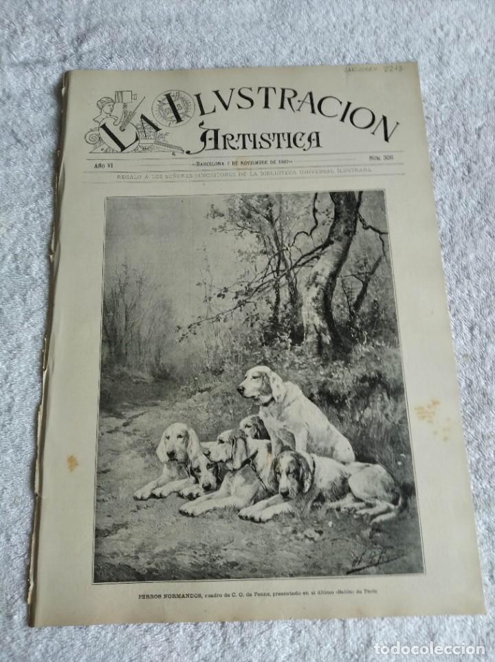 Coleccionismo de Revistas y Peri&oacute;dicos: LA ILUSTRACI&Oacute;N ART&Iacute;STICA. A&Ntilde;O 1887. N&ordm; 306. EPISODIOS DE LA GUERRA DEL PER&Uacute;. LA HISTORIA EN EL LENGU