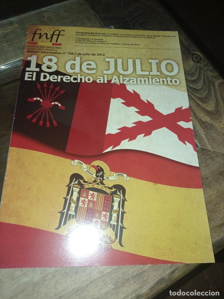 Collezionismo di Riviste e Giornali: REVISTA FUNDACI&Oacute;N NACIONAL FRANCISCO FRANCO N&ordm; 126. JULIO 2012 REF. UR MES 4
