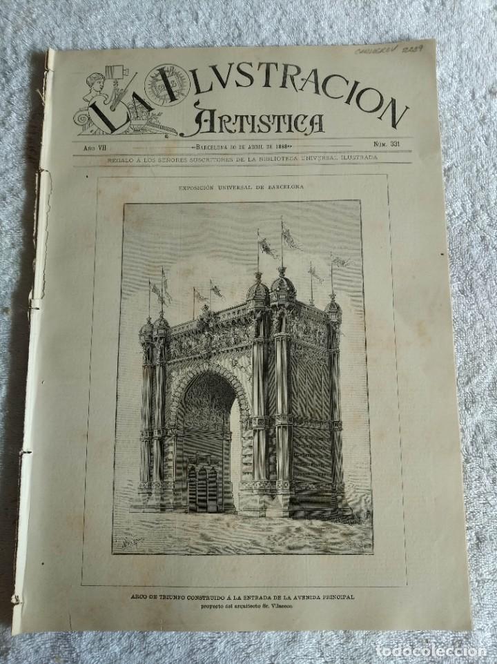Collection Magazines and Newspapers: LA ILUSTRACI&Oacute;N ART&Iacute;STICA. A&Ntilde;O 1888. N&ordm; 331. LA RESURRECCI&Oacute;N DE LA HIJA DE JAIRO (CUADRO). EL TAMBO D