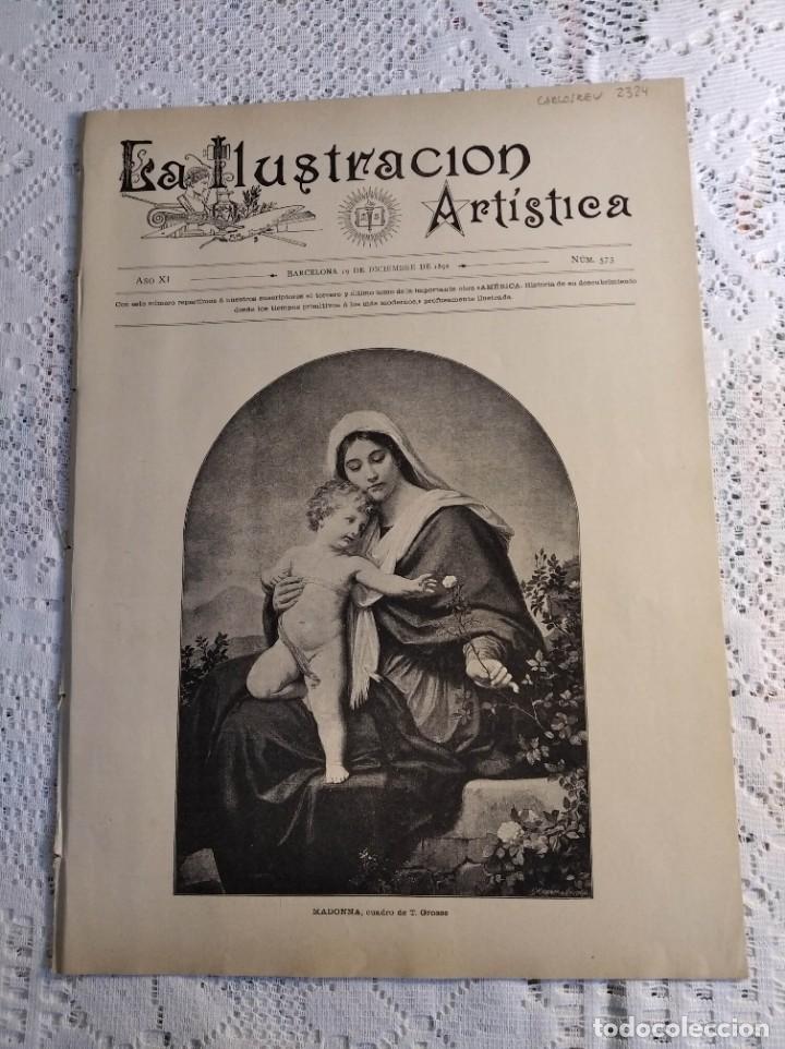Coleccionismo de Revistas y Peri&oacute;dicos: LA ILUSTRACI&Oacute;N ART&Iacute;STICA. A&Ntilde;O 1892. N&ordm; 573. FERNANDO DE LESSEPS. LOS SISTEMAS TERMOM&Eacute;TRICOS.