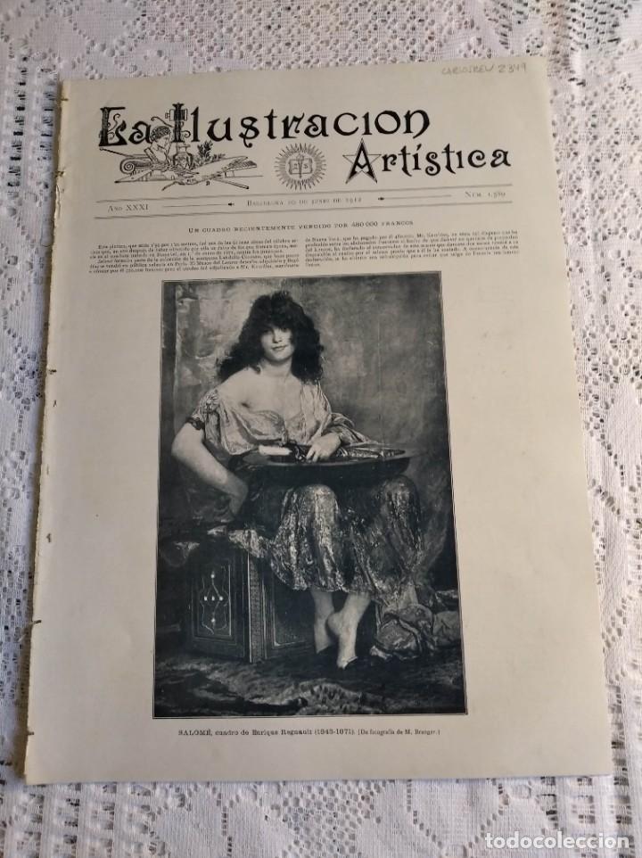 Collezionismo di Riviste e Giornali: LA ILUSTRACI&Oacute;N ART&Iacute;STICA. A&Ntilde;O 1912. N&ordm; 1589. WILBURG WRIGHT. VELADA CELEBRADA EN MADRID. AYUNTAMIENT