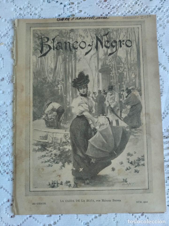 Collezionismo di Riviste e Giornali: BLANCO Y NEGRO. N&ordm; 291. A&Ntilde;O 1896. LA EMBAJADA DE FRANCIA. EL SE&Ntilde;OR SAGASTA EN ALICANTE. LA CAT&Aacute;STROF