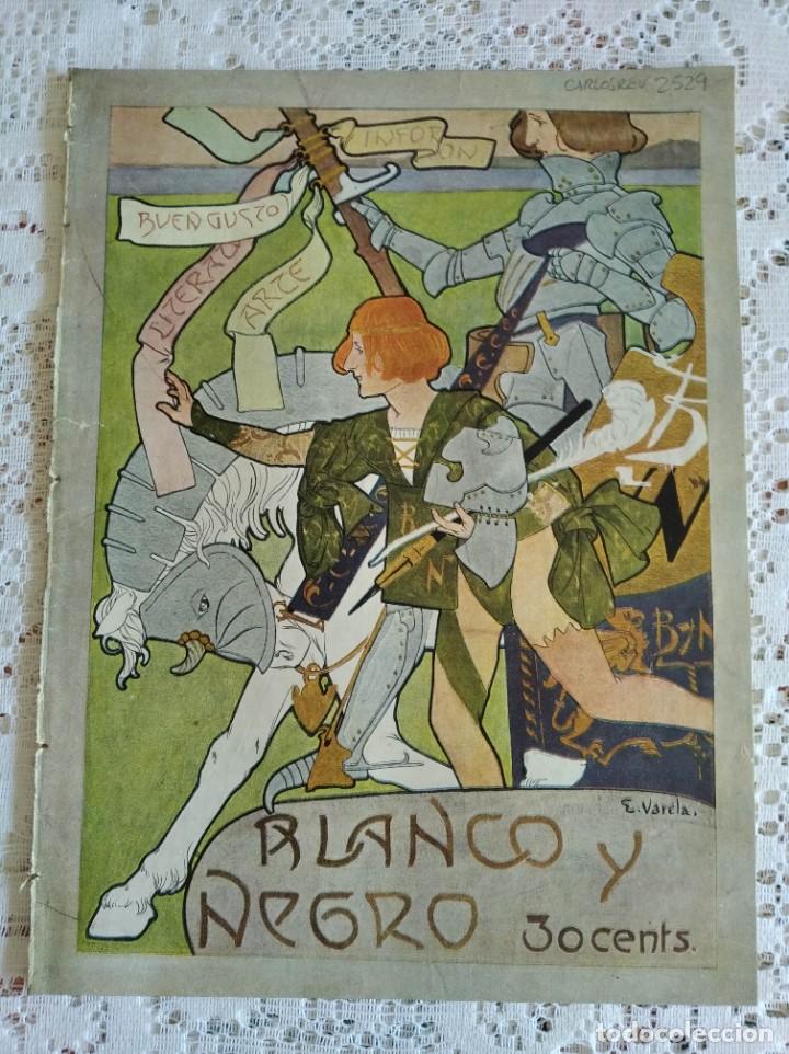Coleccionismo de revistas y peri&oacute;dicos: BLANCO Y NEGRO. N&ordm; 575. A&Ntilde;O 1902. EL MARQU&Eacute; DE TOVAR. EL TRIUNFO DEL ARTE ESPA&Ntilde;OL. LA ENDIVIA. BARCE