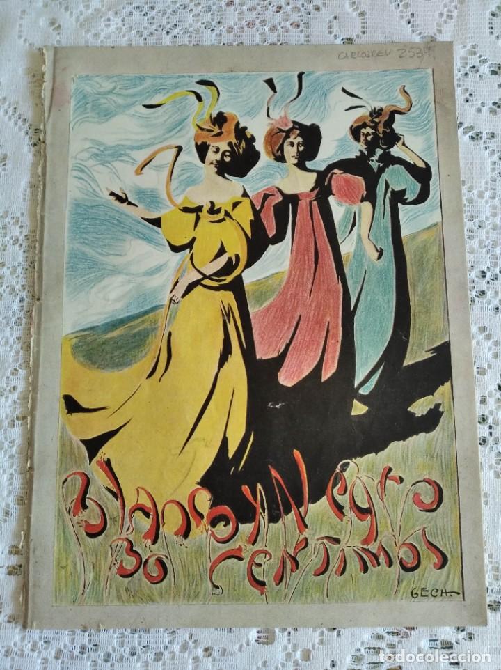 Coleccionismo de Revistas y Peri&oacute;dicos: BLANCO Y NEGRO. N&ordm; 580. A&Ntilde;O 1902. ESTATUA DE DON FRANCISCO GOYA. ESTATUA DE FRANCISCO DE QUEVEDO.