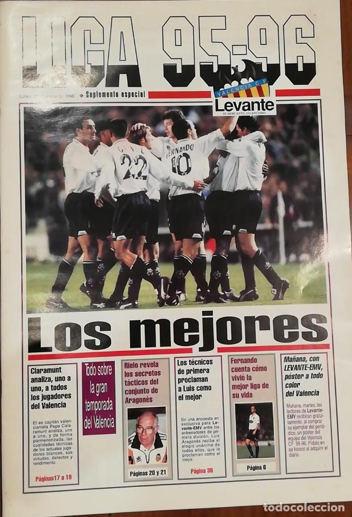 Colecionismo de Revistas e Jornais: LIGA 95-96 SUPLEMENTO ESPECIAL LEVANTE EL MERCANTIL VALENCIANO