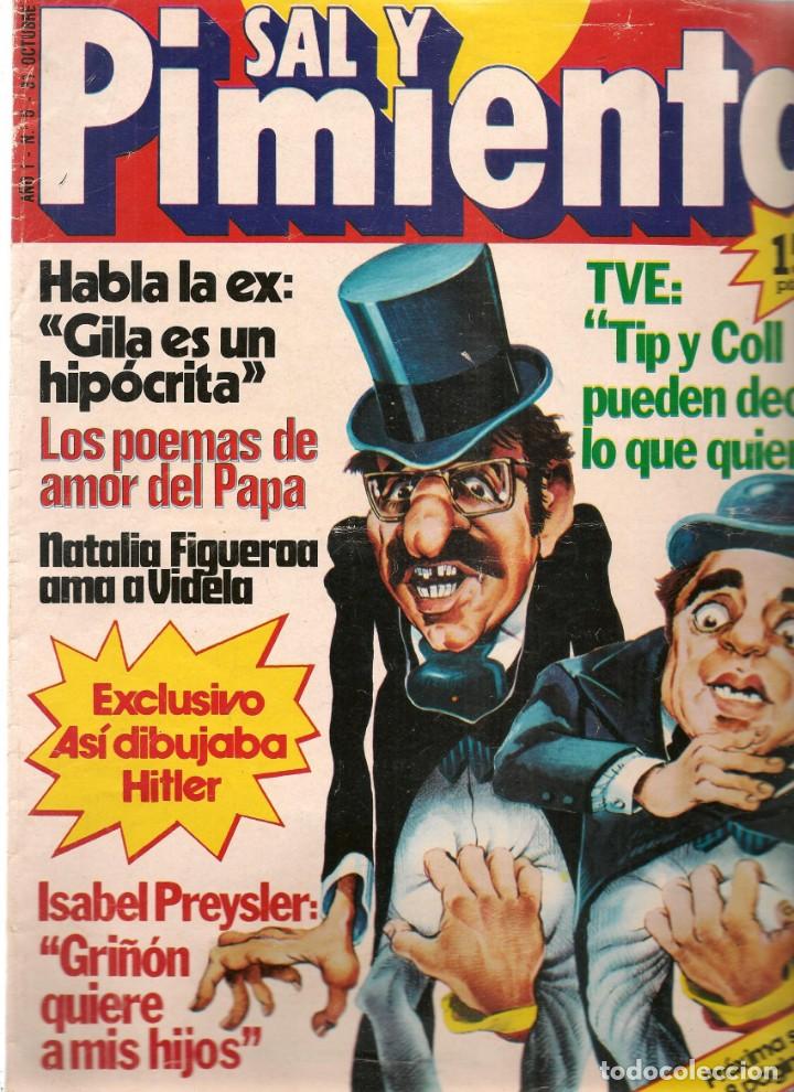 Colecionismo de Revistas e Jornais: SAL Y PIMIENTA. N&ordm; 5. TIP Y COLL / ISABEL PREYSLER / NATALIA FIGUEROA. (P/C52)