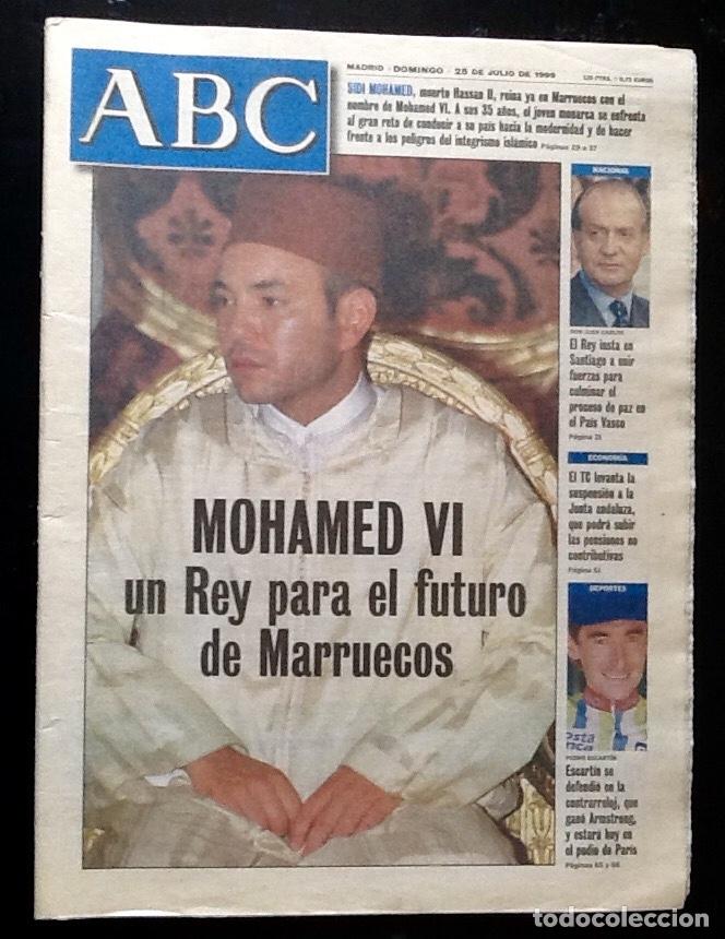 Coleccionismo de Revistas y Peri&oacute;dicos: ABC. 1999. MOHAMED VI.EL ENVIO ESTA INCLUIDO.