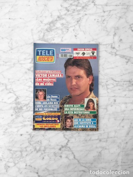 Coleccionismo de revistas y peri&oacute;dicos: TELE INDISCRETA - 1991 - VICTOR CAMARA, DO&Ntilde;A ADELAIDA, JEANNETTE RODRIGUEZ, SANTA BARBARA