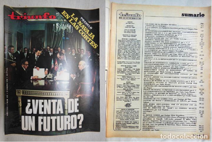 Coleccionismo de revistas y peri&oacute;dicos: TRIUNFO. A&ntilde;o XXX, Num 679, 31 enero 1976. Venta de un futuro?